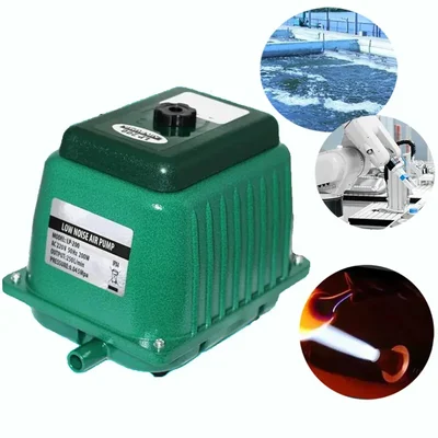 Resun LP-200 Low Noise Biofloc Tank Pond Aeration Aquarium Air Pump 